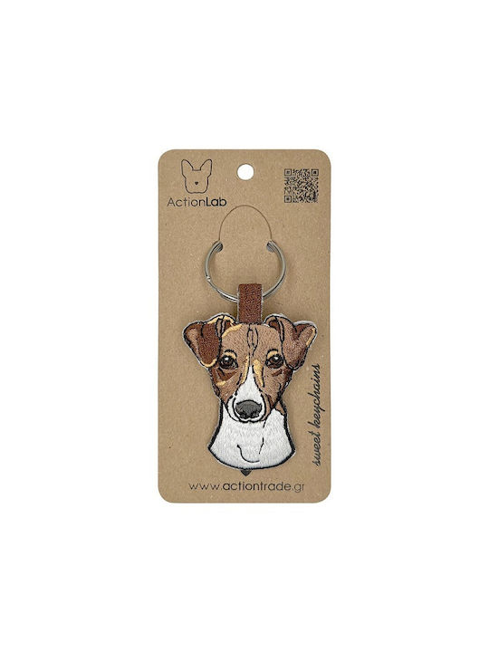 ActionLab Keychain Fabric Jack Russel 1