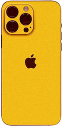Protective Back Skin Sticker for Apple iPhone 15 Pro Max Gams Premium Vinyl Skin Back Plate Yellow Satin Gams-vnl-skin-ys-001-074