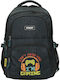 Street School Bag Backpack Junior High-High School Multicolour with Water Bottle Holder