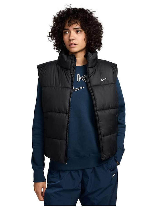 Nike Jachetă de femei Fără mâneci Jachetă sport BLACK