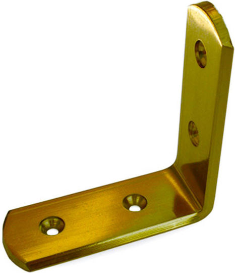 Brass Corner Brackets Gold 6x6 004-5006 Metalor