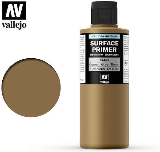 Surface Primer Acrylic-polyurethane Vallejo 200ml German Green Brown 74606