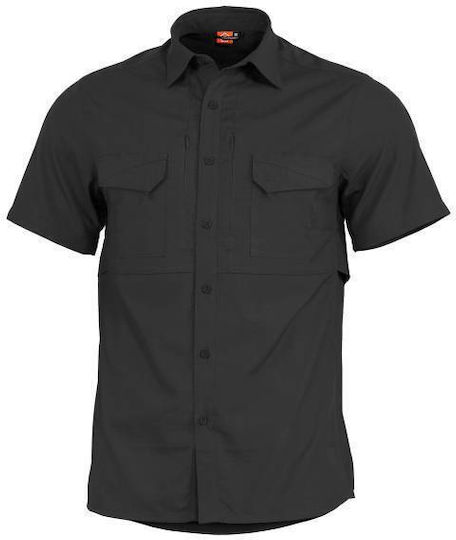 Pentagon Plato Tactical Jagdhemd Kurzarm Short Black
