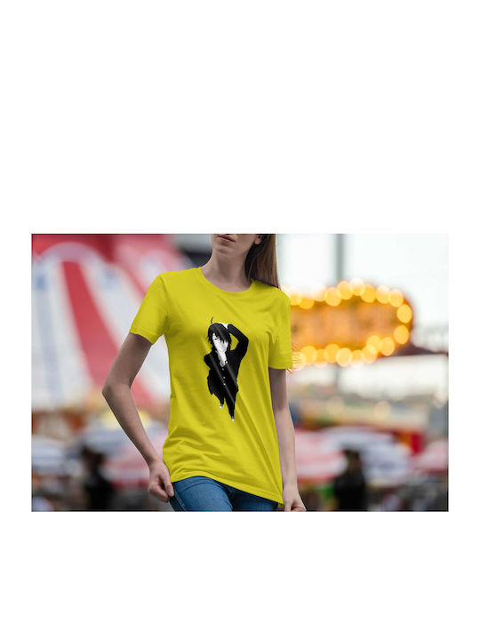 T-shirt Yellow Cotton