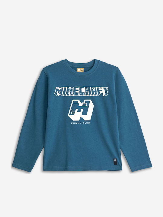 Funky Kinderhemd Langarm Blau