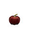 Atmosphera Christmas Fabric Pumpkin Figure Burgundy 12x12x12cm Xmas
