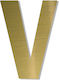 One Two Three Done Sign with Text in Gold Color...