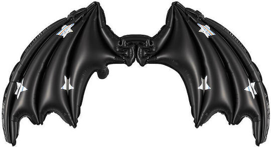 Balloon Foil Halloween Star Black