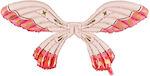 Butterfly Wings Balloon Pink Fuchsia Gold