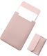 Thd Brand Mini Map Bag Protection Transport Apple Macbook Pro M3 14 Inch Apple Macbook Pro M2 13.3 Inch Apple Macbook Air M2 13.6 Inch Eco Leather Pink