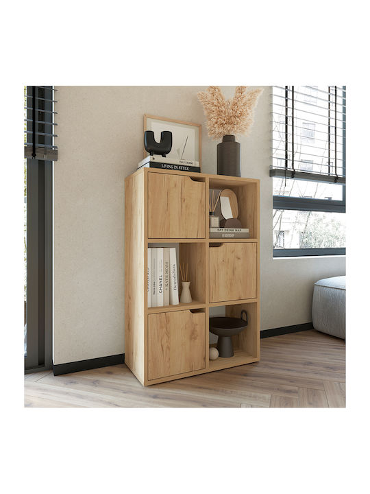 Βιβλιοθήκη Bookel Oak 59.5x27.5x89εκ.