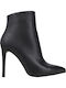 Leder Stiefeletten Damen Schwarz