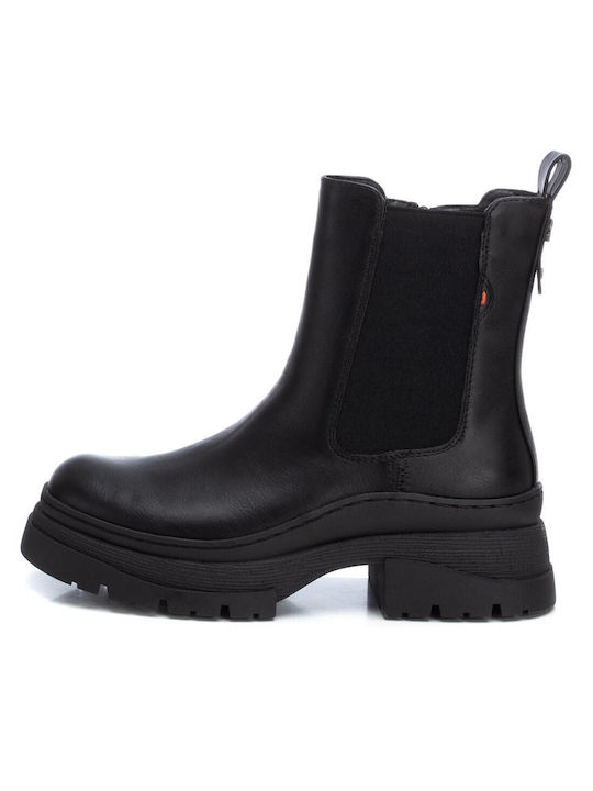 Refresh Women's Chelsea Boots with Medium Heel Black