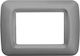 Elmark Switch Frame 3 Positions in Silver Color 34634