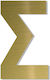 One Two Three Done Sign with Text in Gold Color...
