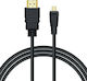 Savio HDMI 1.4 High Speed 1080p 120Hz Cable HDMI Male - HDMI Male 2m Black