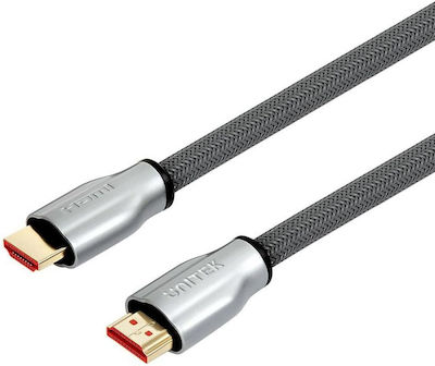 Cable HDMI male - HDMI male 1m Silver