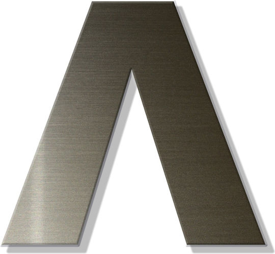 House Letter Sticker ''l'' 80 X 64 Mm Bronze Plastic Darvin
