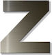 House Letter Sticker "z" 80 X 64 Mm Bronze Plastic Darvin