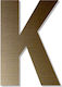 Letter "k" Bronze Self-Adhesive 120mm Plastic D...