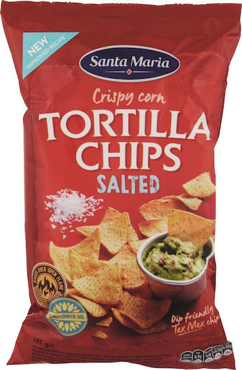 Santa Maria Nachos Cu Sare 185gr