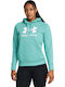 Ua Rival Women's Sweatshirt Hooded Green