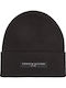 Beanie Unisex Σκούφος Πλεκτός σε Μαύρο χρώμα