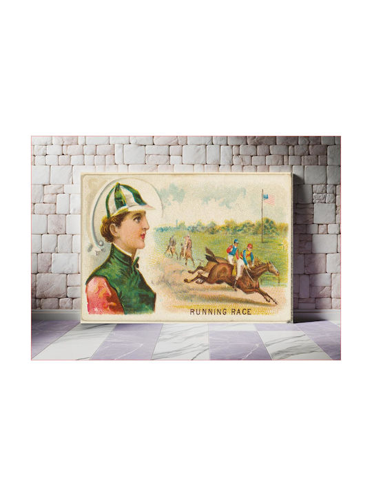 Painting Running Race From Games Sports Series N165 Old Judge Cigarettes Issued By Goodwin & Company 65x40