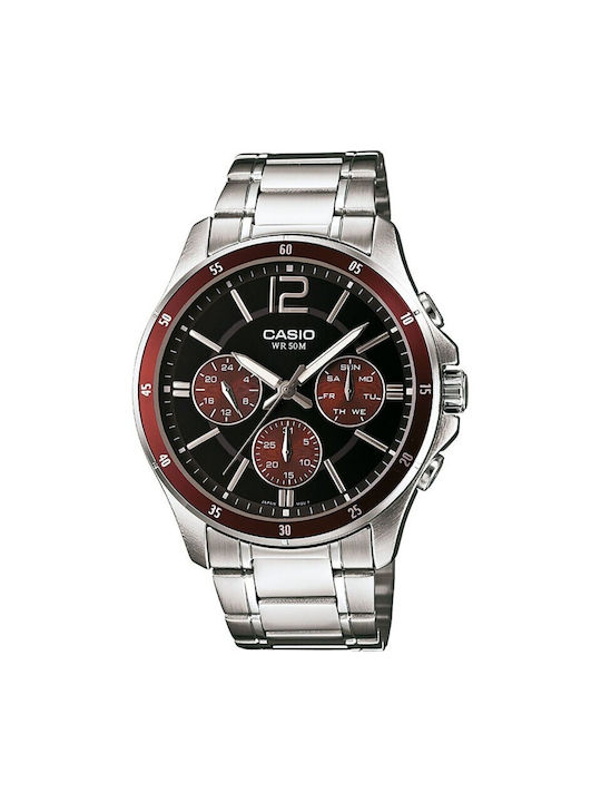 Casio Watch Battery with Silver Metal Bracelet