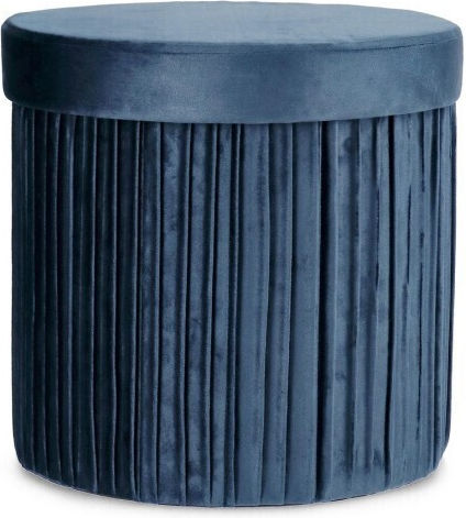 Scaun Camera de zi Cu spațiu de depozitare Jocelyn Blue Velvet 38x38x38buc Scaun Camera de zi Cu spațiu de depozitare Jocelyn Blue Velvet 38x38x38buc