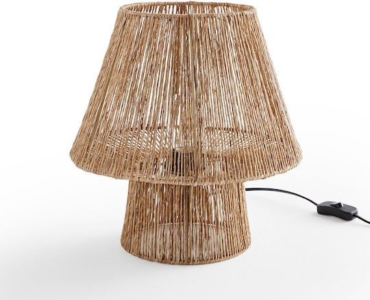 La Redoute Interieurs Metall Tischlampe für Fassung E27 mit Beige Schirm und Basis