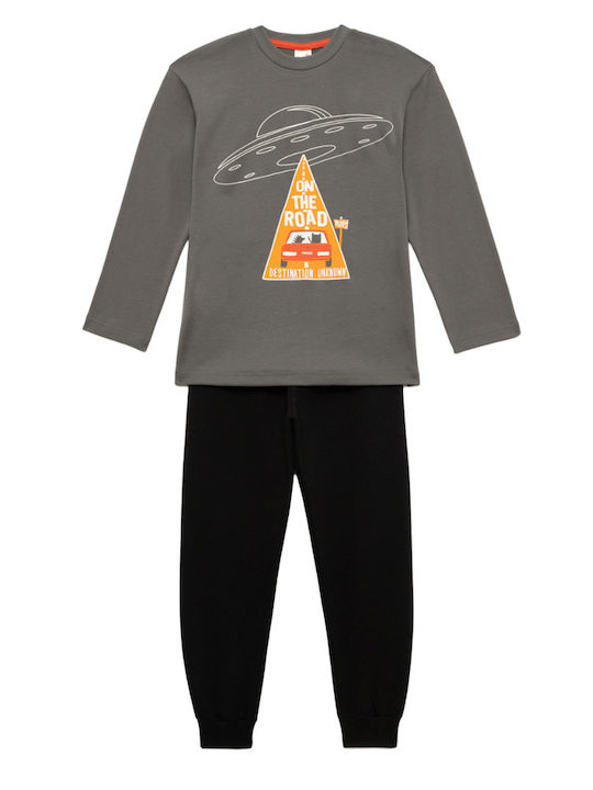 Minerva Kids Pyjamas Cotton Dark Grey