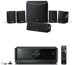 Yamaha Σετ Ηχείων Home Cinema 5.1 RX-V4A (B) + NS-P41 (BK) 80W Black