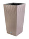 Prosperplast Vaze Pentru Plante Rattan Maro 32.5x32.5x61cm 2 Bucăți