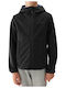 Kids' Sports Jacket with Hood Black