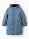 Kids' Quilted Jacket with Hood Green