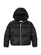Kids' Casual Jacket with Hood Black Logo