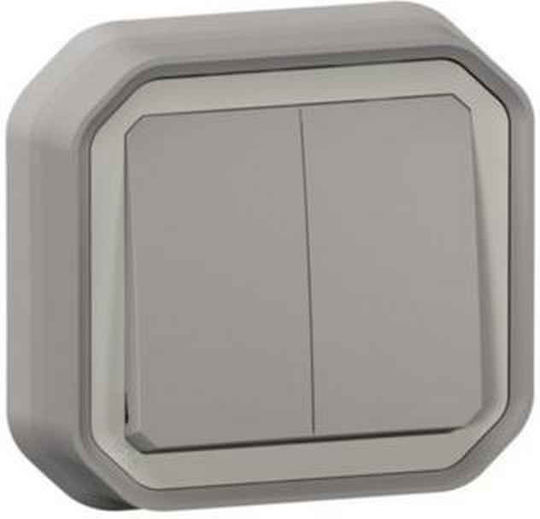 Legrand Plexo N Waterproof Recessed Wall Switch Lighting Two-Way with Frame Gray