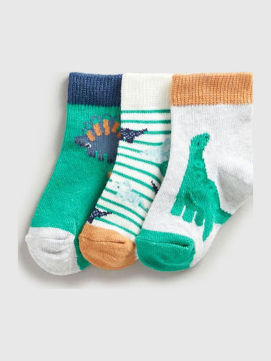 Mothercare Παιδικές Κάλτσες Πράσινες 3 Ζευγάρια