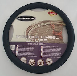 Mammooth Car Steering Wheel Cover with Diameter 36-38cm Synthetic Black with Black Stitching MMT A050 226560
