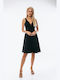Summer Mini Evening Dress Black