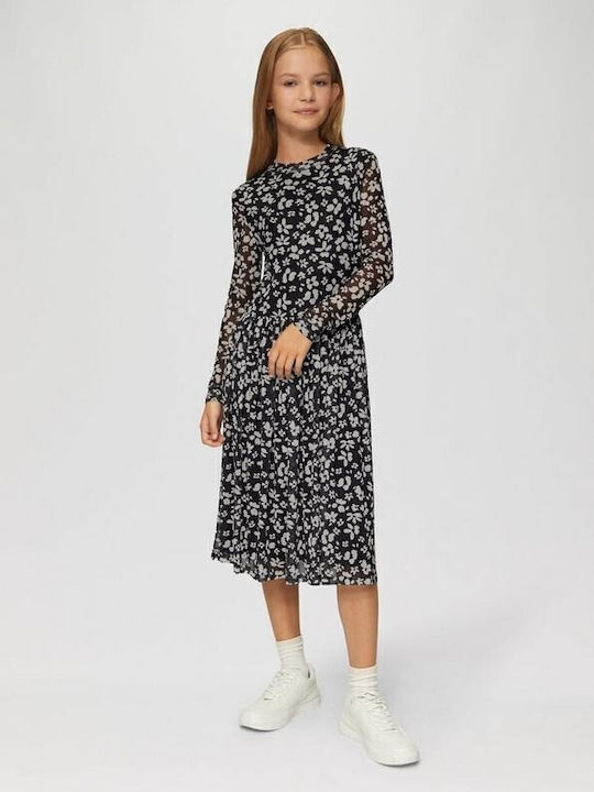 Kids Dress Long Sleeve Black