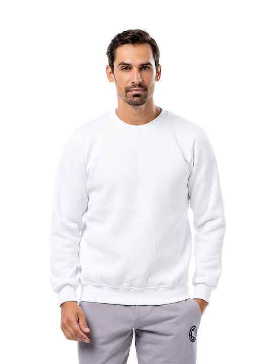 Bodymove Herren Sweatshirt Weiß