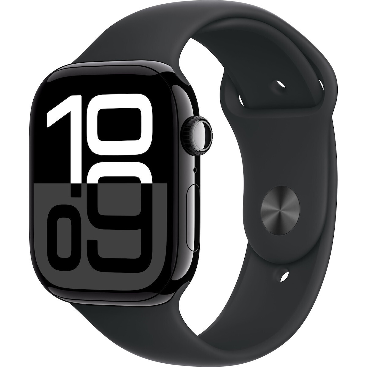 Apple Watch Series 10 Aluminium 46mm Jet Black Black Sport Band S M Skroutz.gr