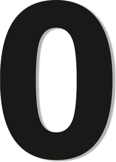 One Two Three Done Πινακίδα με Γράμμα Ο σε Μαύρο Χρώμα 7.5cm 13319-75-Ο-BL