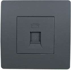 Elmark El Basic Tz106 Πρίζα Τηλεφώνου με Πλαίσιο Elmark El Basic Tz106 Πρίζα Τηλεφώνου με Πλαίσιο
