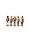 Hanging Nutcracker Ornament Wooden Set 5pcs