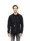 Μακρυμάνικo Overshirt Μαύρο