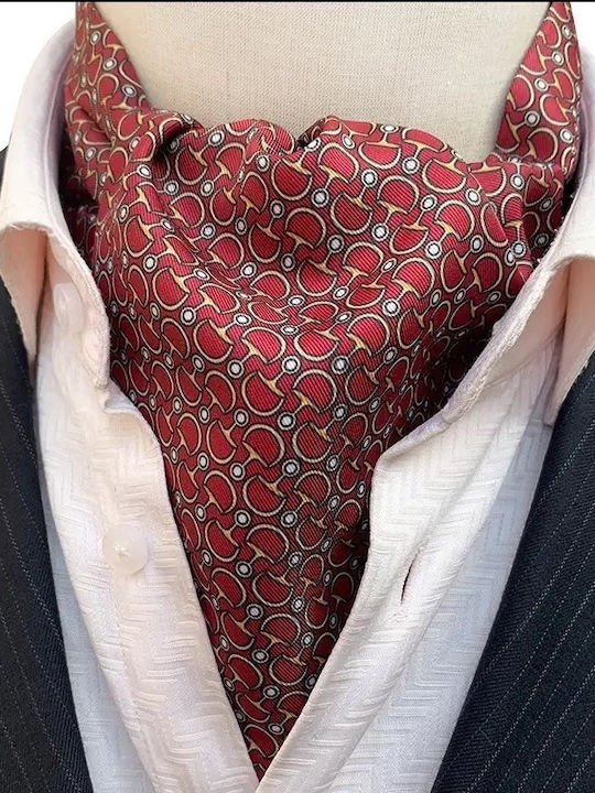 Legend Accessories Men's Tie Printed in Red Color