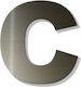 House Letter Sticker ''c'' 80 X 64 Mm Bronze Plastic Darvin